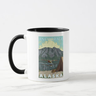 Bush Plane & Fishing - Anchorage, Alaska Mug