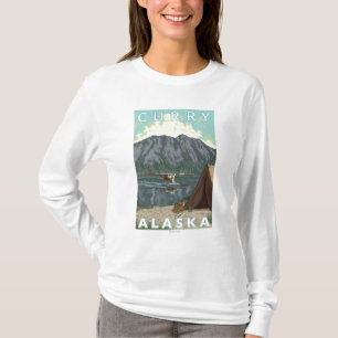 Bush Plane & Fishing - Curry, Alaska T-Shirt