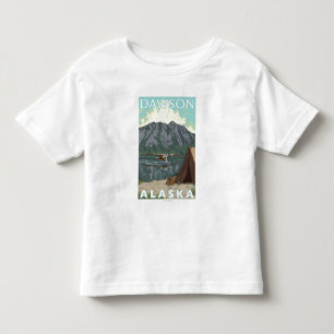 Bush Plane & Fishing - Dawson, Alaska Toddler T-Shirt