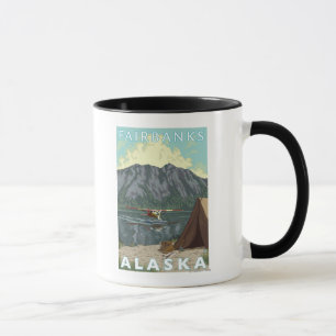 Bush Plane & Fishing - Fairbanks, Alaska Mug