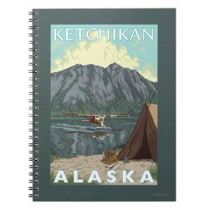 Bush Plane & Fishing - Ketchikan, Alaska Notebook