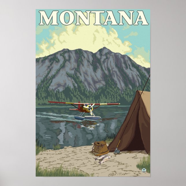 Bush Plane & Fishing - Montana Poster (Front)