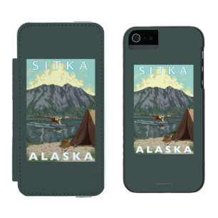 Bush Plane & Fishing - Sitka, Alaska Incipio Watson™ iPhone 5 Wallet Case