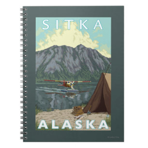 Bush Plane & Fishing - Sitka, Alaska Notebook
