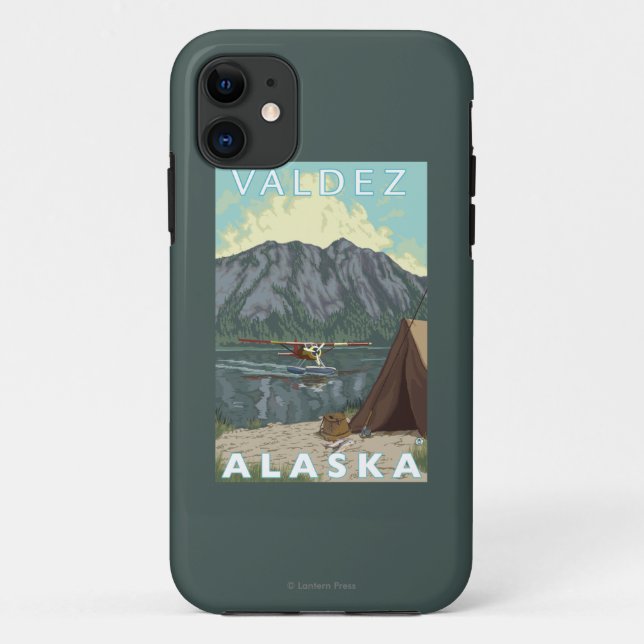 Bush Plane & Fishing - Valdez, Alaska Case-Mate iPhone Case (Back)