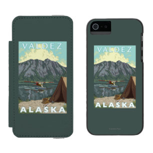 Bush Plane & Fishing - Valdez, Alaska Incipio Watson™ iPhone 5 Wallet Case