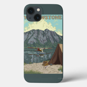 Bush Plane & Fishing - Yellowstone National iPhone 13 Case
