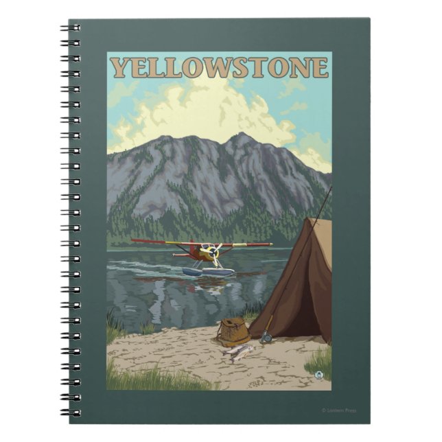 Bush Plane & Fishing - Yellowstone National Notebook (Front)