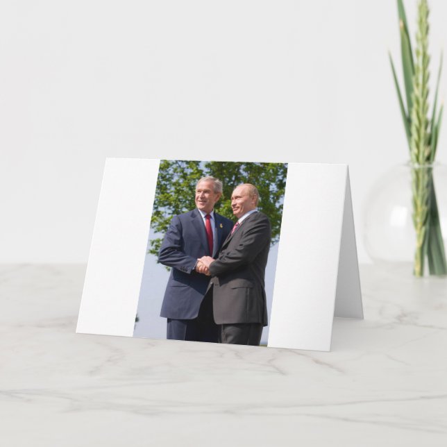 Bush & Putin Card (Front)