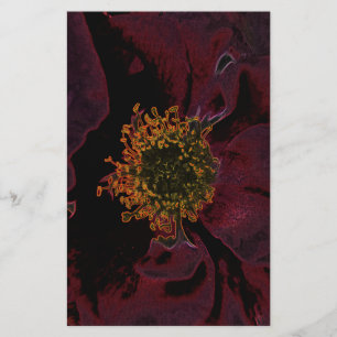 Bush Roses Neon Stationery