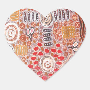 Bush Tucker Heart Sticker