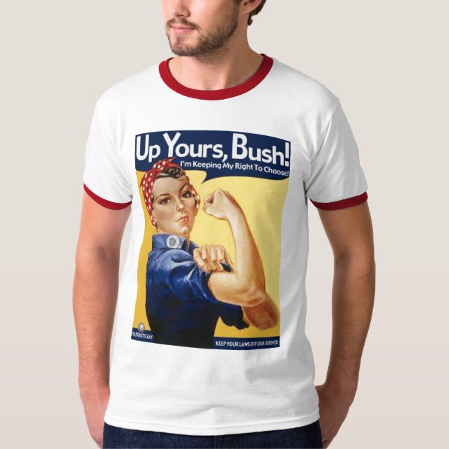 bush_upyours hillary T-Shirt (Front)