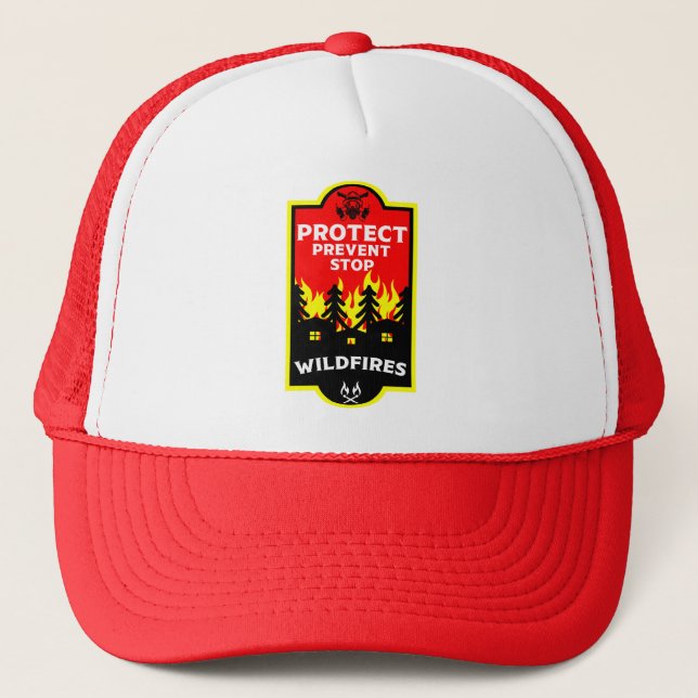 Bush Wildfire Prevention Trucker Hat (Front)