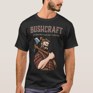 Bushcraft Adventure Nature Survival Outdoor Living T-Shirt