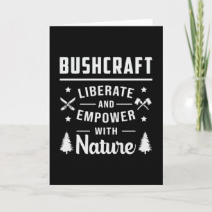 Bushcraft Apocalypse Survival Outdoor Funny Gift Card
