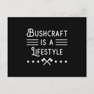 Bushcraft Bushcrafter Survival Survivor Funny Gift Postcard
