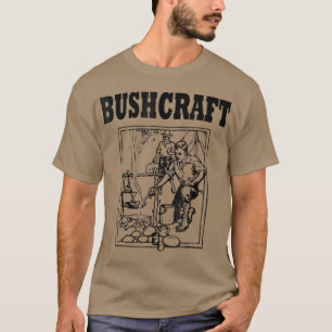 Bushcraft for Men Camping Wilderness Survival T-Shirt
