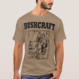 Bushcraft for Men Camping Wilderness Survival T-Shirt