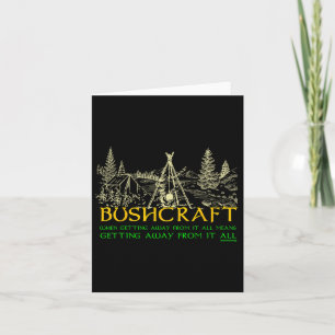Bushcraft Hiking Camping  Card
