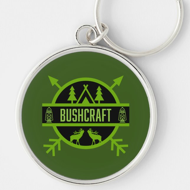 Bushcraft Nature Survivalists    Key Ring (Front)