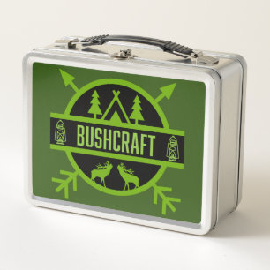 Bushcraft Nature Survivalists Metal Lunch Box