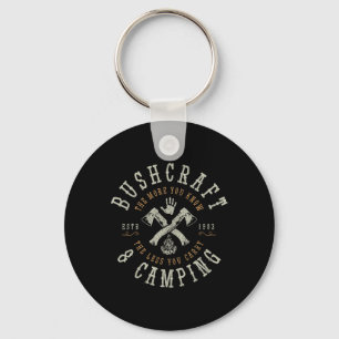 Bushcraft Outdoor Survival Camper Bushcrafter Camp Key Ring