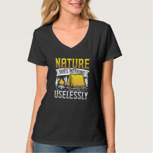 Bushcraft Survivalist Surviving Forest Camping Nat T-Shirt