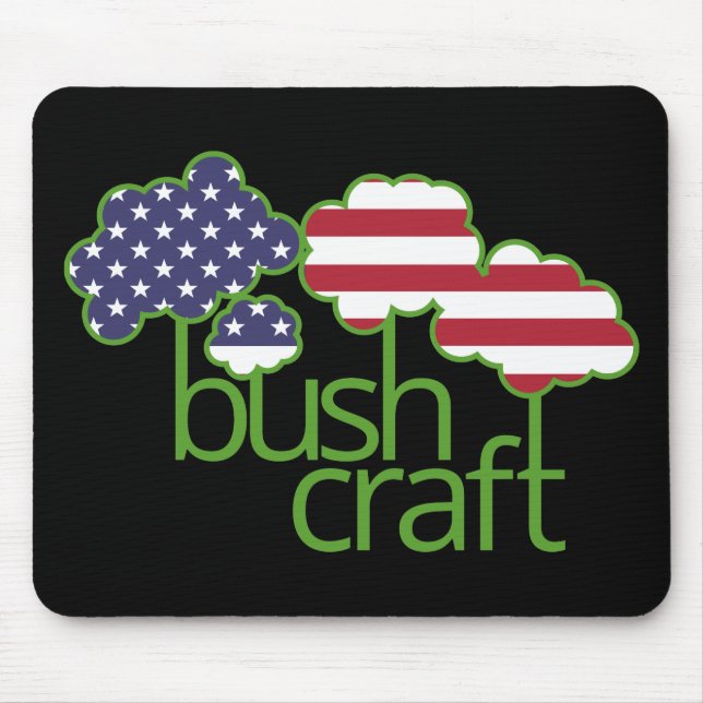 Bushcraft USA flag Mouse Mat (Front)