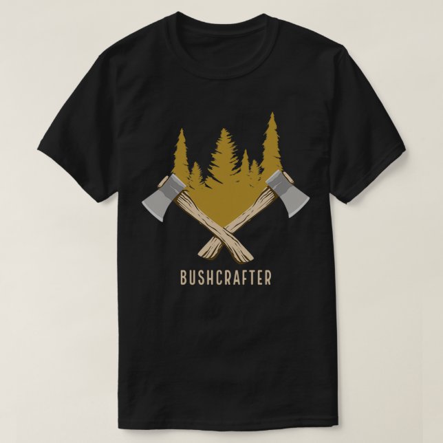 Bushcrafter 1 T-Shirt (Design Front)