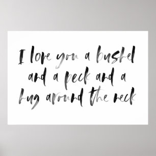 Bushel and a Peck Watercolor Nursery Sign