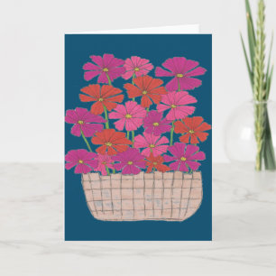 Bushel of Bright Cosmos Card