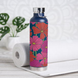 Bushel of Bright Cosmos Water Bottle