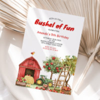 Bushel of Fun Birthday Girl Red Gingham Party