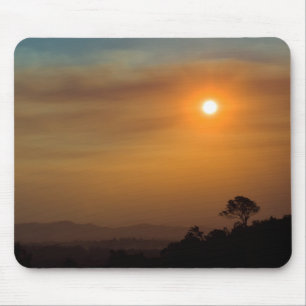 Bushfire Sunset Mouse Mat