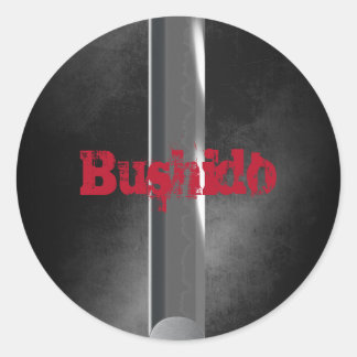 Bushido Classic Round Sticker