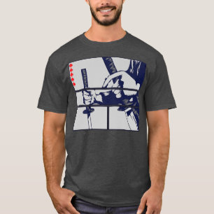 Bushido Code Samurai Japanese Warrior Kanji Swords T-Shirt