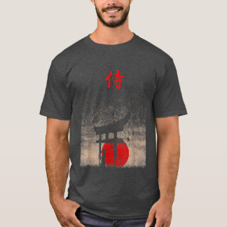 Bushido Code Samurai Japanese Warrior Kanji T-Shirt