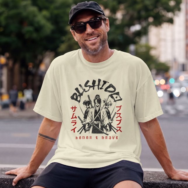 Bushido Honour & Brave – Samurai Warrior T-Shirt (Creator Uploaded)