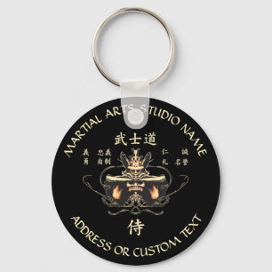 Bushido Martial Arts Karate Taekwondo Studio Class Key Ring