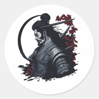 Bushido Samurai Classic Round Sticker