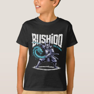Bushido Samurai Dragon Sword Graphic T-Shirt
