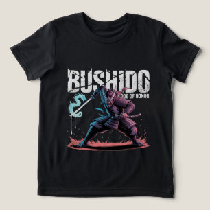 Bushido Samurai Warrior Anime Vector Logo Tri-Blend Shirt