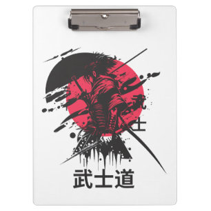 Bushido Spirit: Samurai Warrior Aesthetic Clipboard