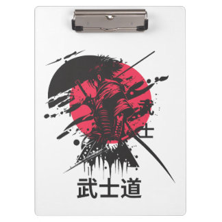 Bushido Spirit: Samurai Warrior Esthetic Clipboard