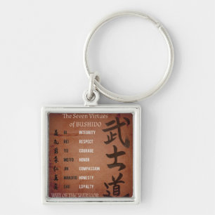 BUSHIDO VIRTUES KEY RING