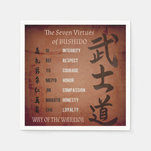 BUSHIDO VIRTUES NAPKIN