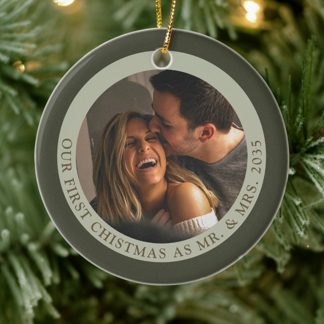 Bushlight | First Christmas as Mr & Mrs Heirloom Ceramic Tree Decoration (A timeless keepsake for memories rooted in home, love, and gratitude.)