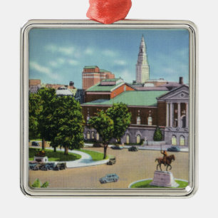 Bushnell Memorial, Lafayette Statue Metal Tree Decoration