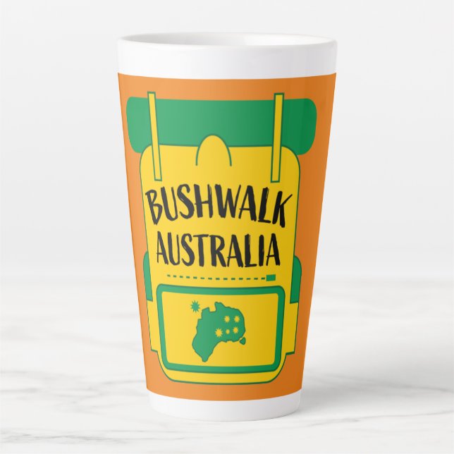 Bushwalking Australia  Latte Mug (Front)
