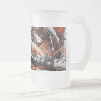 Bushwood fire frosted glass beer mug